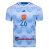 Virallinen Fanipaita Espanja PEDRI 26 Vieraspelipaita MM-Kisat 2022 - Miesten